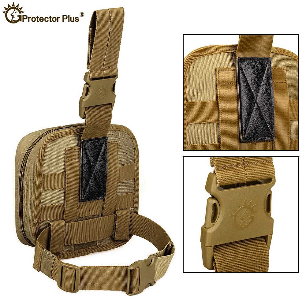 Bolsa pierna táctica MOLLE médica para primeros auxilios - imagen 4