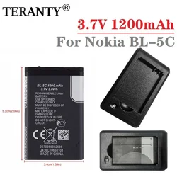 Batería Nokia BL-5C 1200mAh iones de litio 3,7V