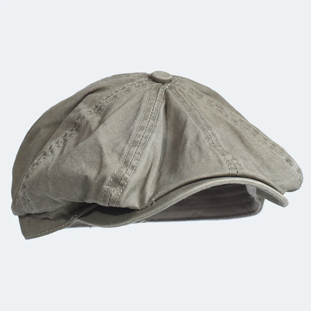 Gorra octogonal táctica de algodón lavada vintage con visera - imagen 3