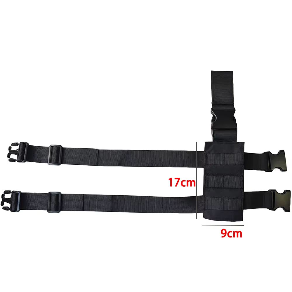 Plataforma táctica de pierna con correas MOLLE