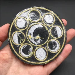 Parche termoadhesivo fase lunar bordado para ropa – Aplique DIY