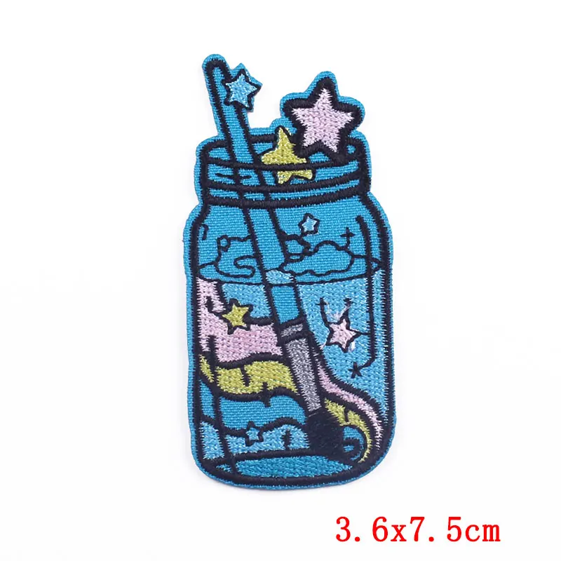 Parche bordado infantil termoadhesivo taza dibujos animados planchar - imagen 4