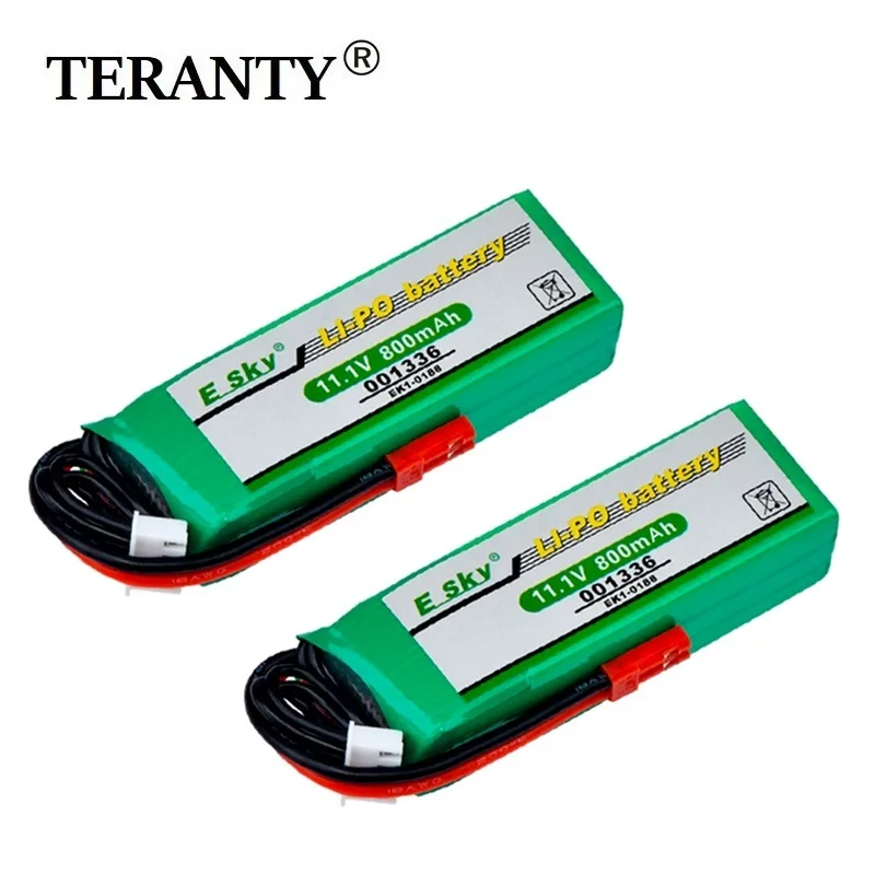 Batería LiPo recargable 11.1V 800mAh para helicóptero Esky EK1-0188