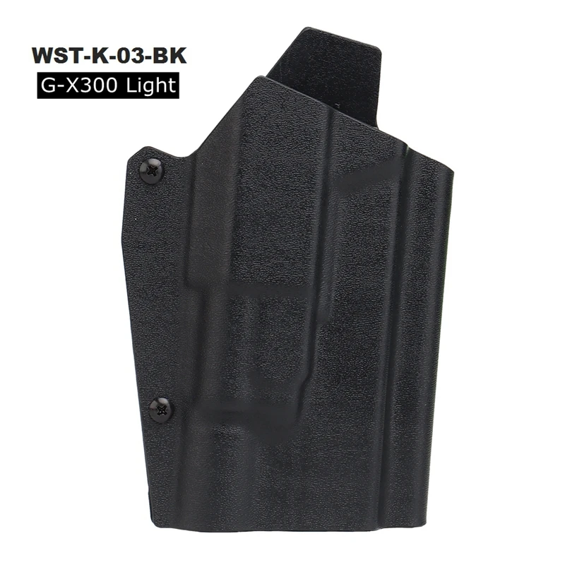 Funda táctica Kydex oculta Glock 17-19-19X-45 portalinterna