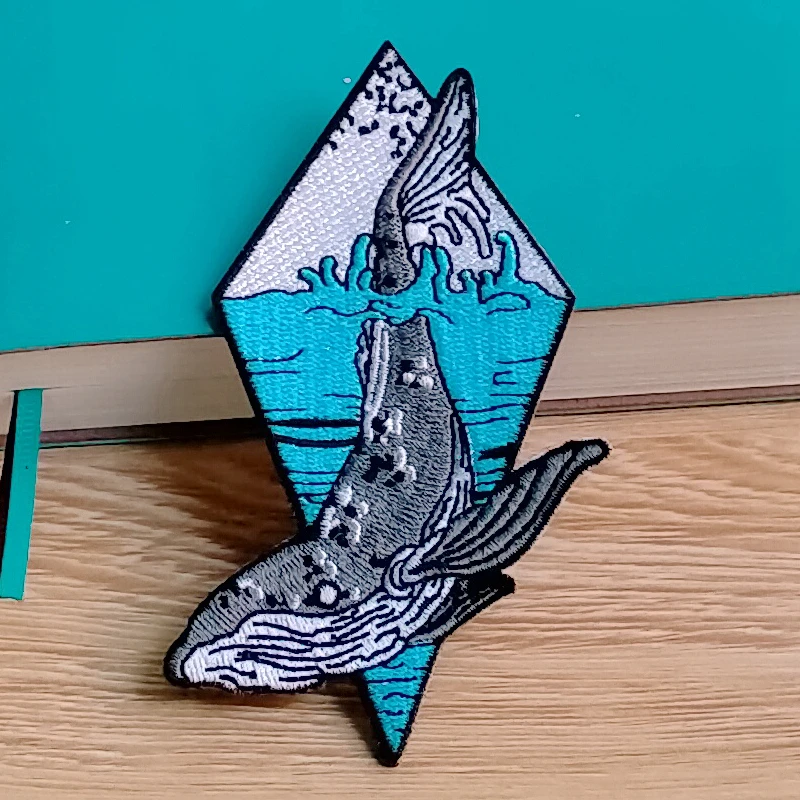 Parche táctico bordado tiburón Marine – Insignia para coser o planchar - imagen 5