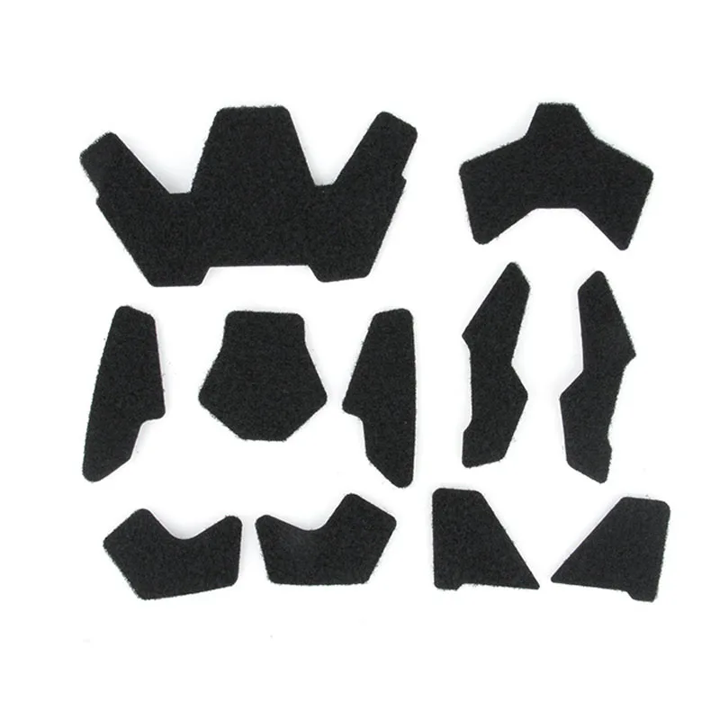 Detalle del set de pegatinas para casco SF