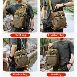 Bolsa táctica de pecho modular para camping y outdoor