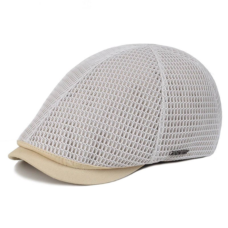 Gorra de malla transpirable lisa plana unisex para exteriores - imagen 3