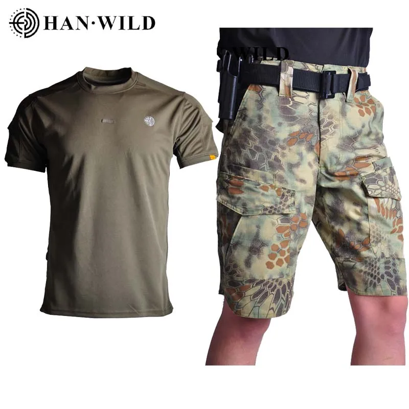 HAN WILD Shorts Tácticos Camuflaje Impermeables con Bolsillos Verano - imagen 3