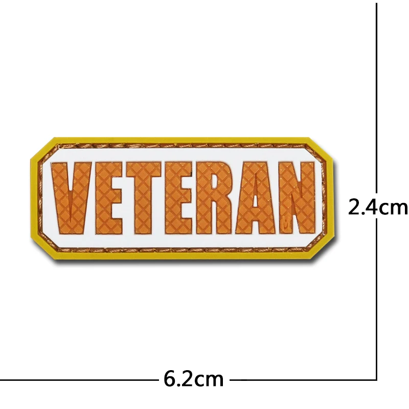 Parche táctico PVC 3D con gancho para brazalete