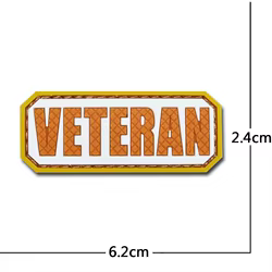 Parche táctico PVC 3D con gancho para brazalete