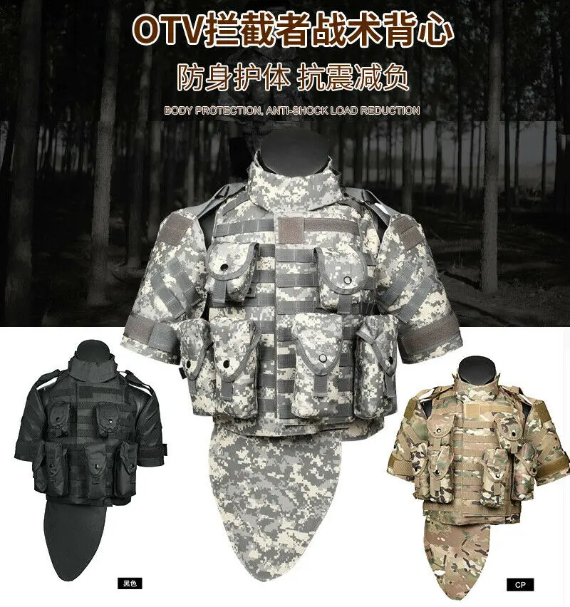 Chaleco táctico OTV Interceptor de nylon 600D