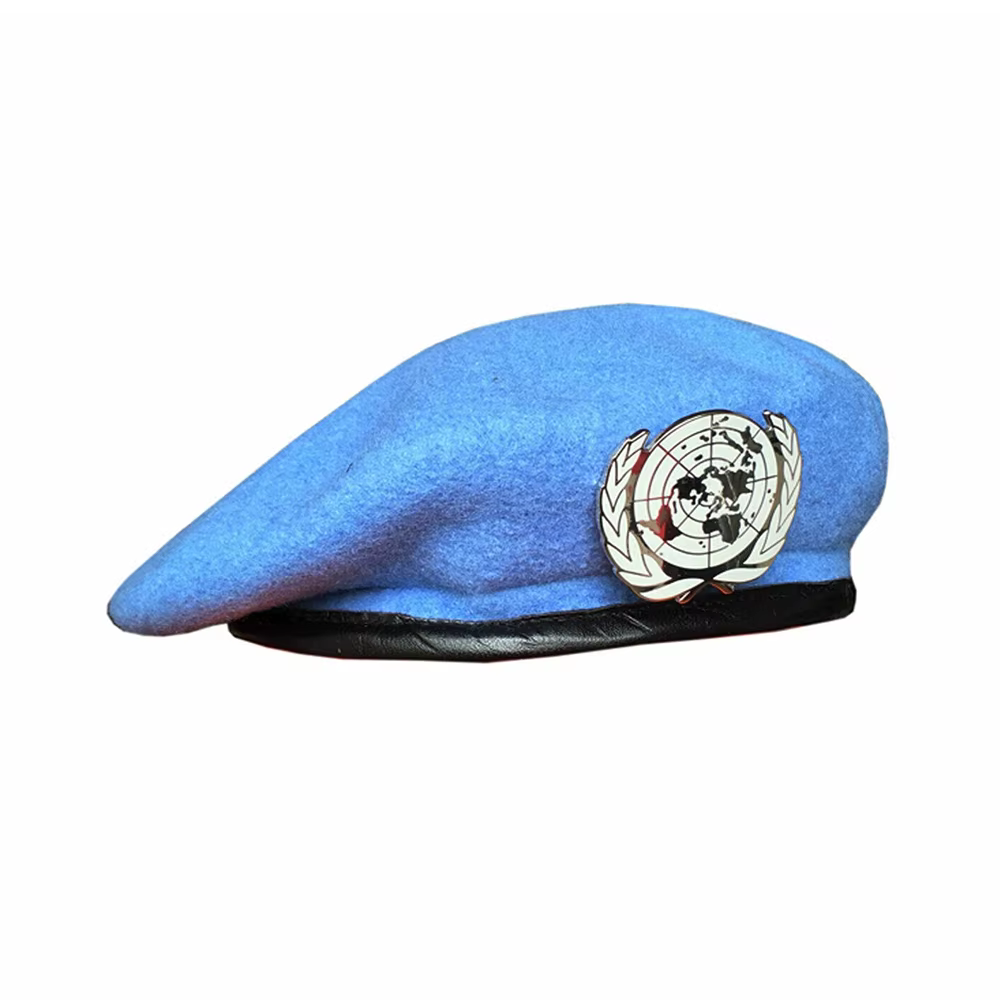 Boina táctica azul ONU con insignia Naciones Unidas, recuerdo - imagen 5