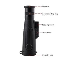 Monocular WG11 8-20x50 para caza y observación naturaleza