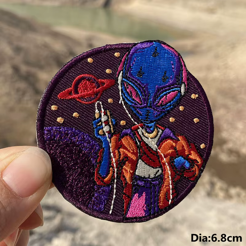 Prajna Parche bordado UFO de platillo volante para planchar - imagen 4