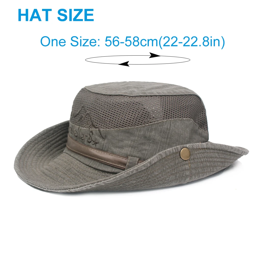 Gorro unisex tipo boonie con estilo de pesca