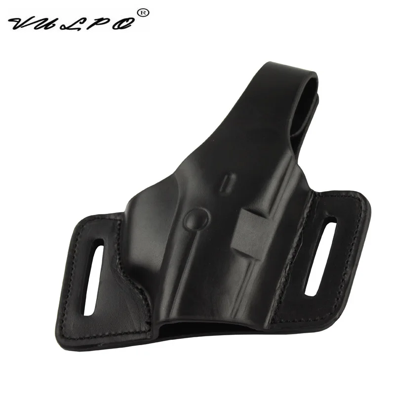 VULPO M9/92F Funda de cuero para pistola tactica con cinturon Airsoft