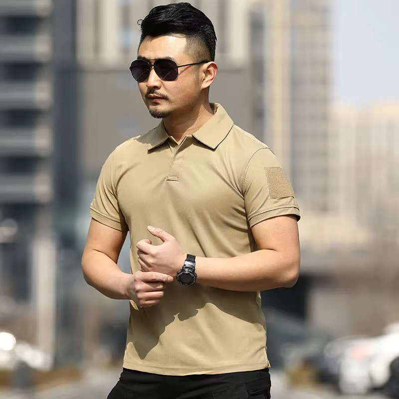 Camiseta táctica transpirable de secado rápido para hombre