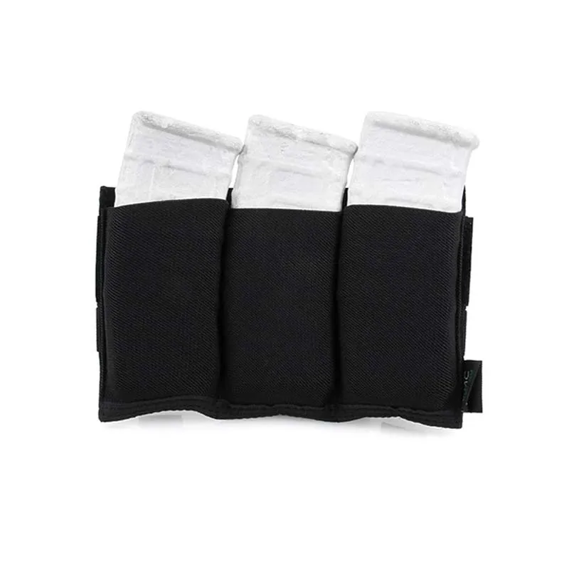 Vista frontal de la bolsa triple Mag Molle M4