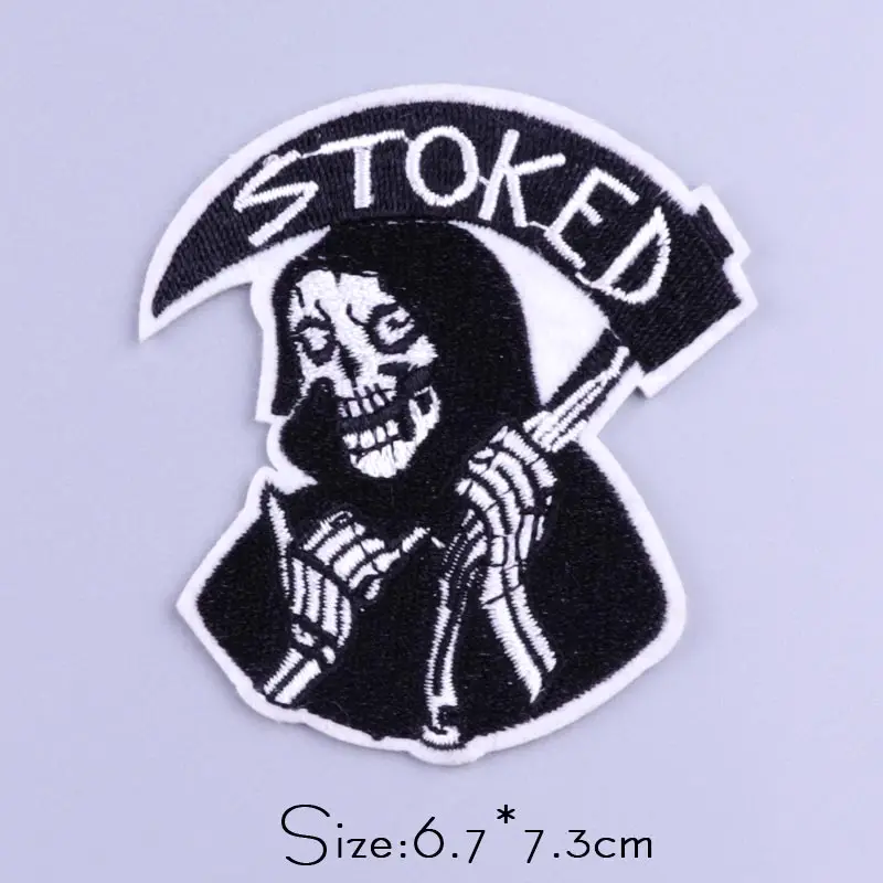 Parche táctico bordado calavera skull – Para ropa y mochilas - imagen 5