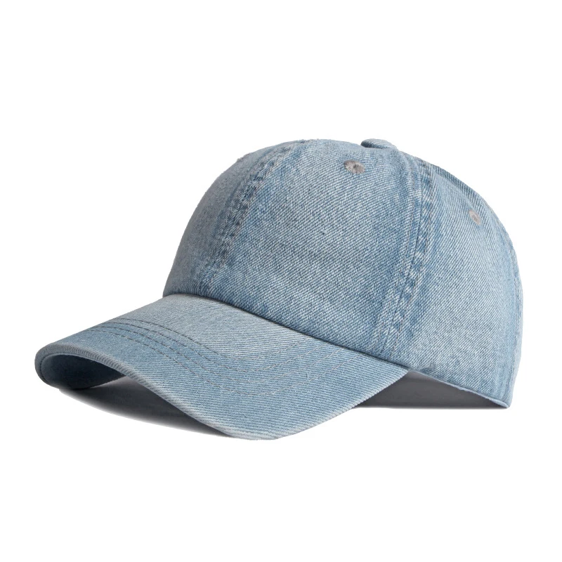 Gorra táctica camionero algodón lavada ajustable negra y azul - imagen 3