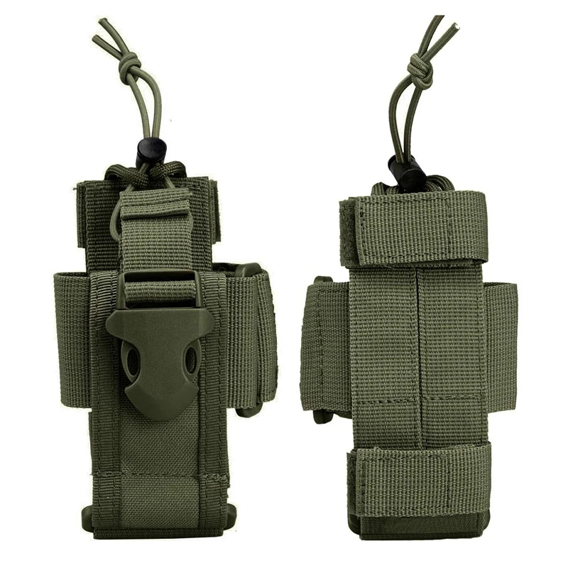 Bolsa táctica MOLLE con funda para radio y riñonera nailon - imagen 3