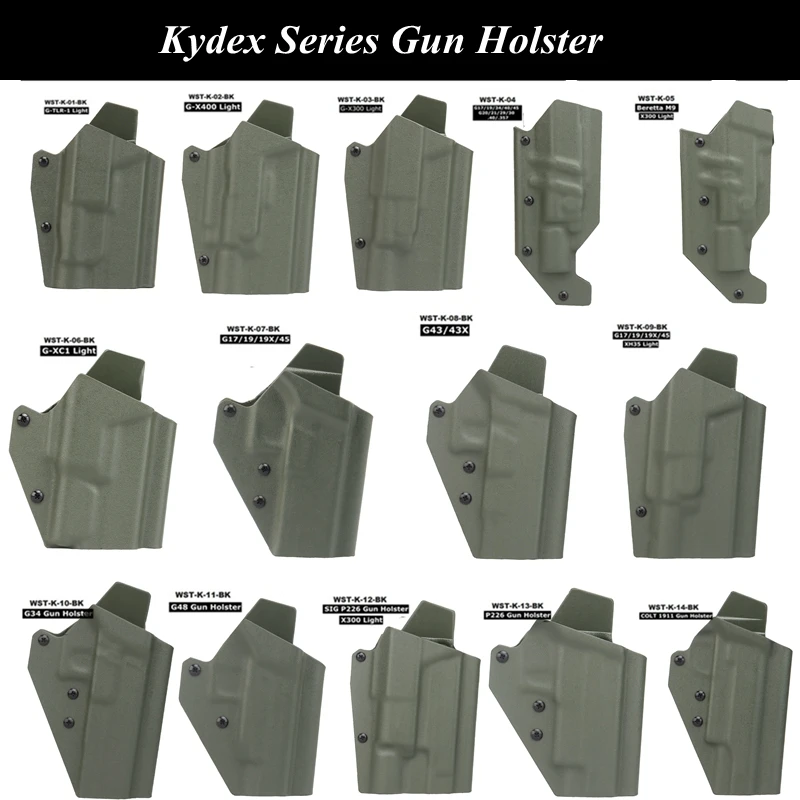 Funda Kydex para Glock 17/19/19X, Beretta M9, 1911 y SIG P226 - imagen 2