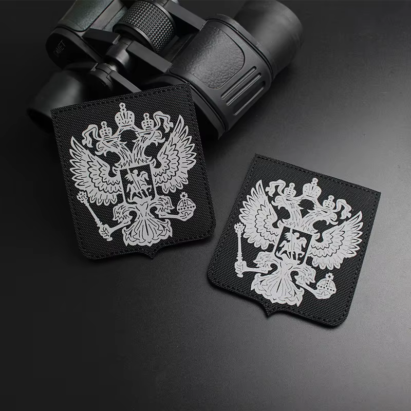 Parche reflectante nailon águila – Insignia táctica adhesive para uniforme - imagen 4