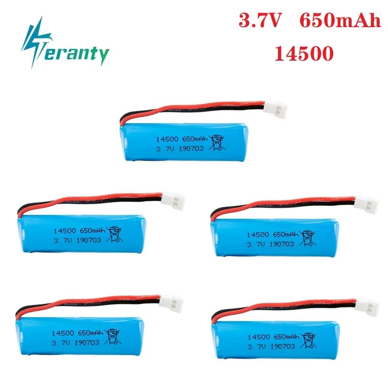 Batería Li-ion 14500 3,7V 650mAh recargable para linternas tácticas