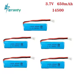 Batería Li-ion 14500 3,7V 650mAh recargable para linternas tácticas