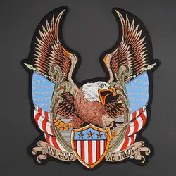 In God We Trust parche bordado águila para chaqueta motociclista