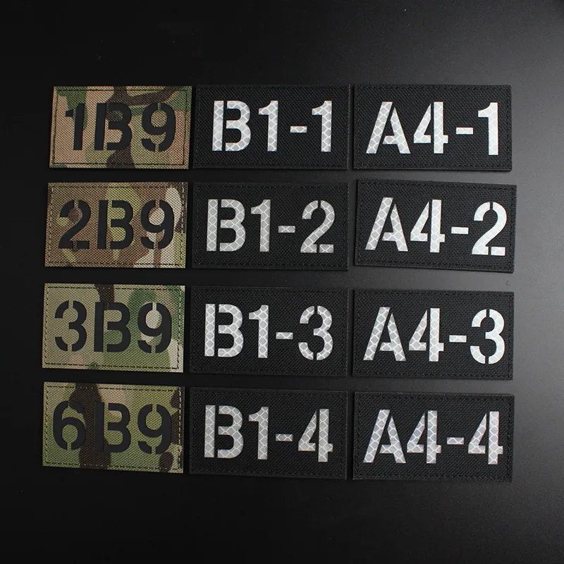 Parche táctico IR reflectante callsign para casco o chaleco MOLLE - imagen 4