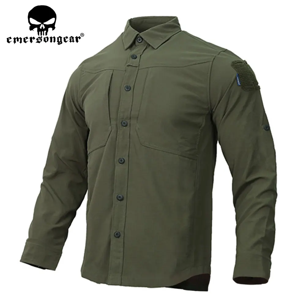 Emersongear Camiseta táctica hombre transpirable con bolsillos - imagen 2