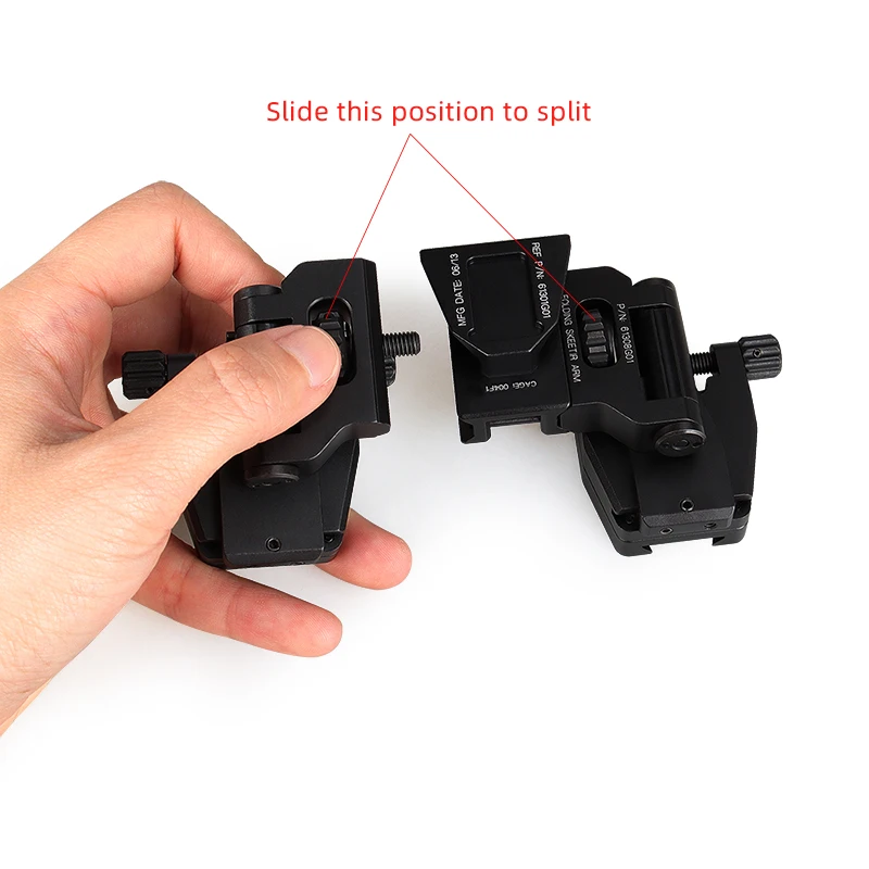 Adaptador Soporte NVG Canis Latrans PVS-14 metálico para caza - imagen 3