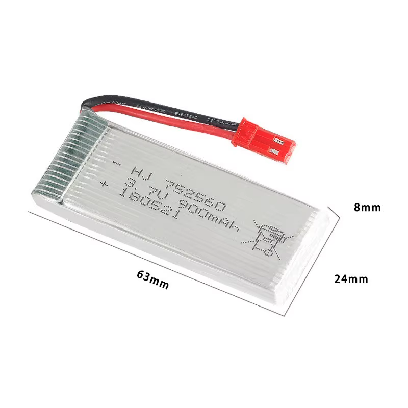 Batería LiPo 3,7V 900mAh + cargador para drones RC X5 A6 - imagen 2