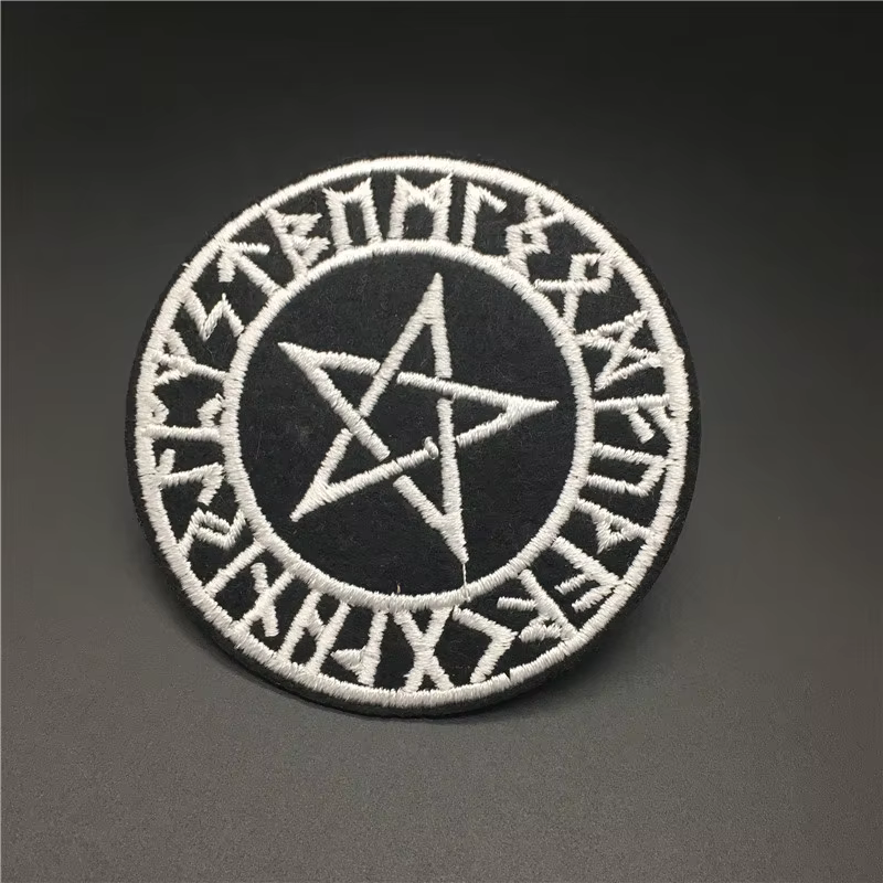 Parche bordado estrella de cinco puntas táctico para coser o planchar - imagen 3
