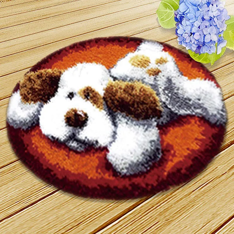 Kit latch hook animales – Alfombra tejida DIY manualidades
