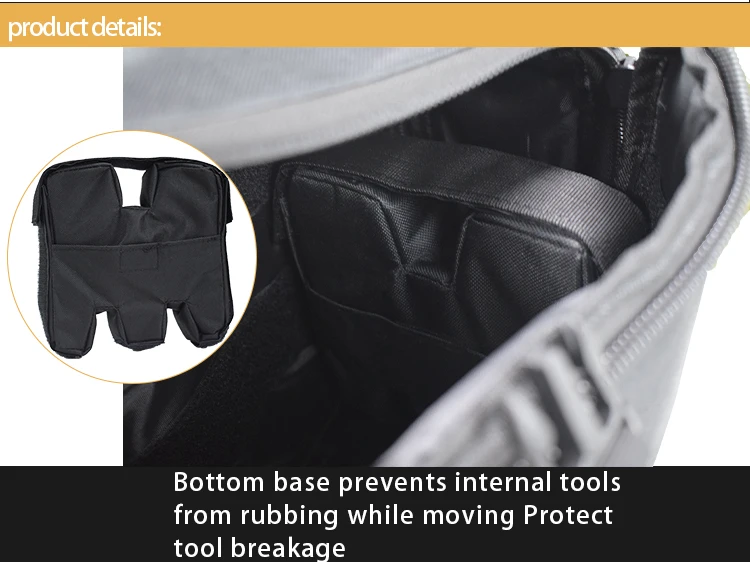 Bolsa táctica en uso y con soporte de hombro