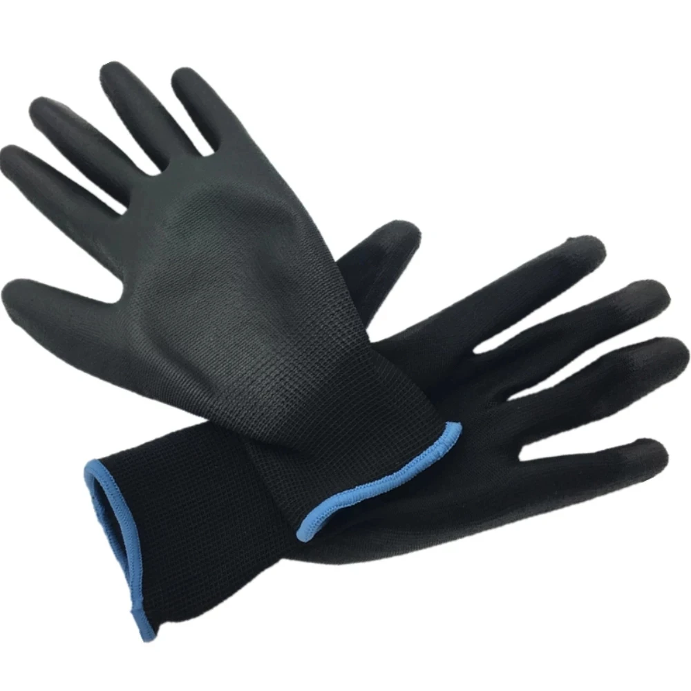 Guantes seguridad PU nylon de trabajo construcción y jardinería - imagen 3