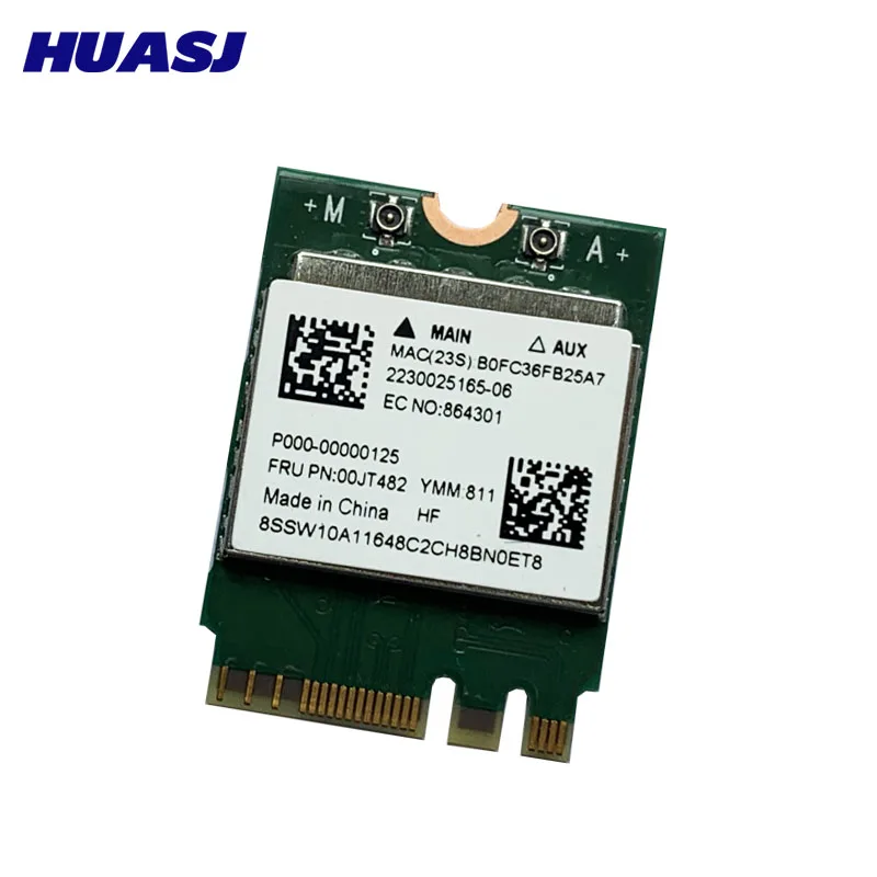 Tarjeta WiFi M.2 doble banda con Bluetooth 802.11ac - imagen 2