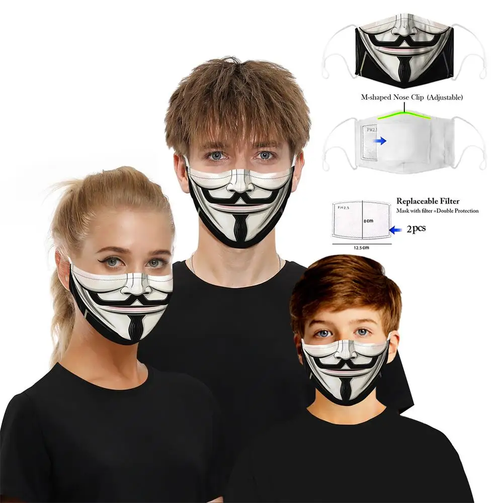 Mascarilla PM2.5 carbón activo antipolvo reutilizable lavable - imagen 2