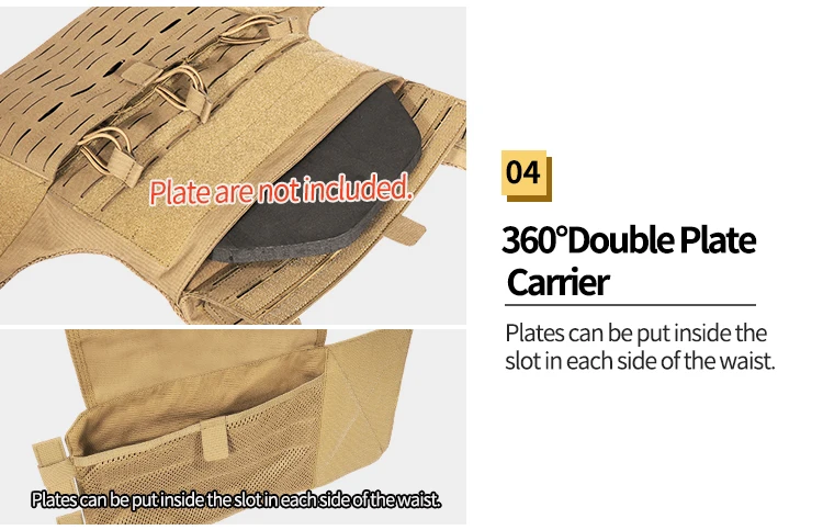 Interior transpirable del chaleco táctico YAKEDA