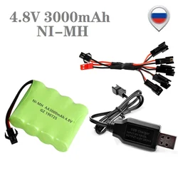 Batería NiMH 4.8V 3000mAh para vehículos RC