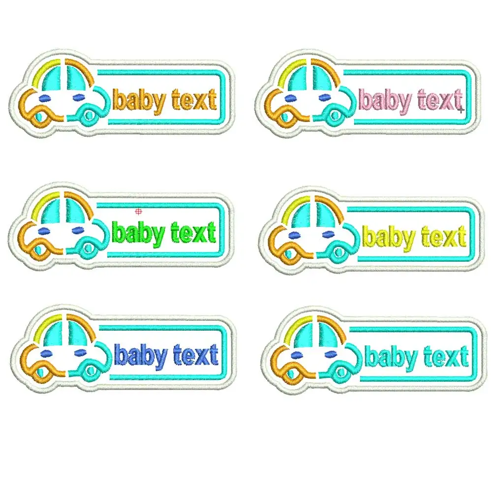 Parche personalizado con nombre de bebé para bordado