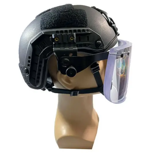 Rieles tácticos para accesorios en el casco
