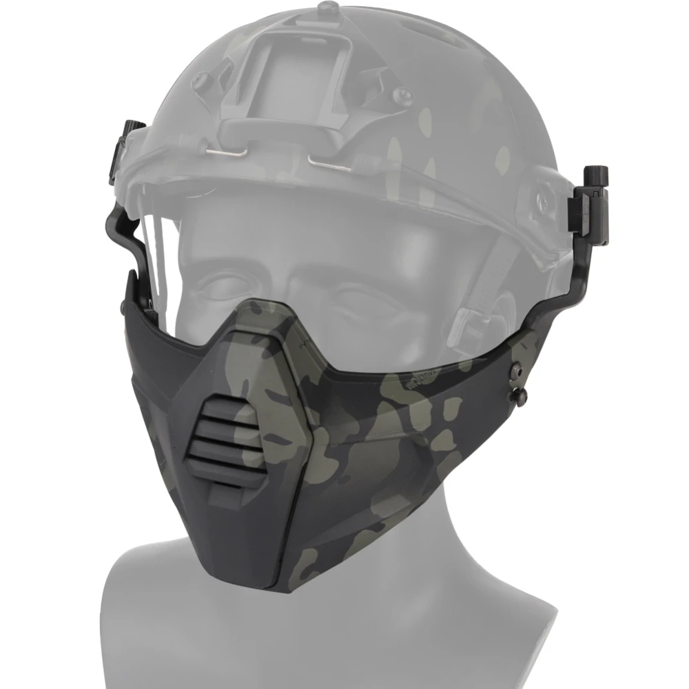 Máscara táctica media cara para Paintball y airsoft con gafas - imagen 3