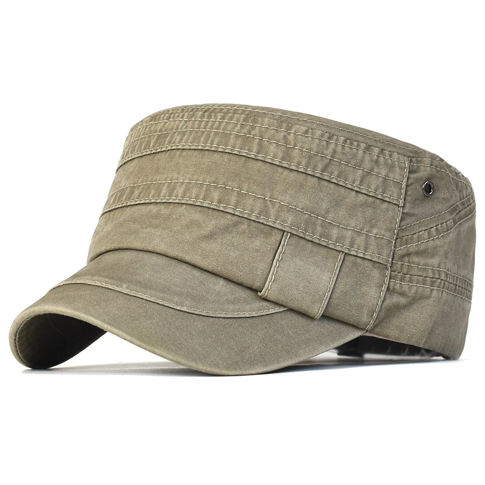 Gorra militar vintage de algodón ajustable, para todo el año - imagen 2