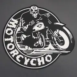 Parche bordado motociclista club para chaleco o chaqueta