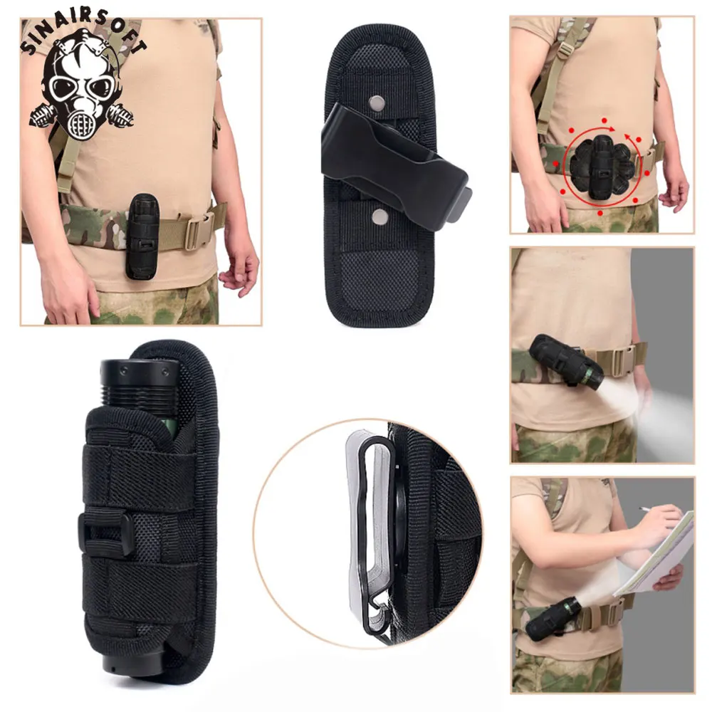 Funda táctica para linterna giratoria 360º de cinturón - imagen 3