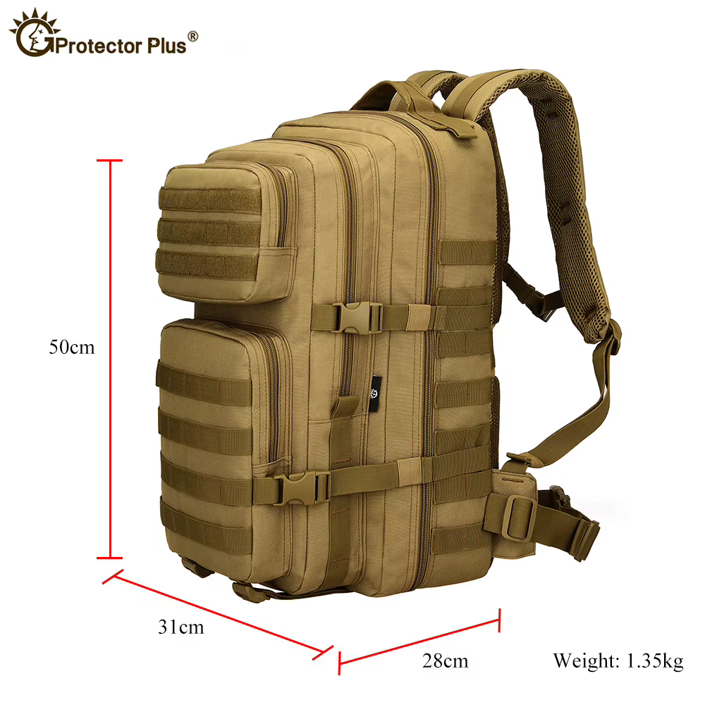 Mochila táctica militar camuflaje 45L gran capacidad outdoor - imagen 4
